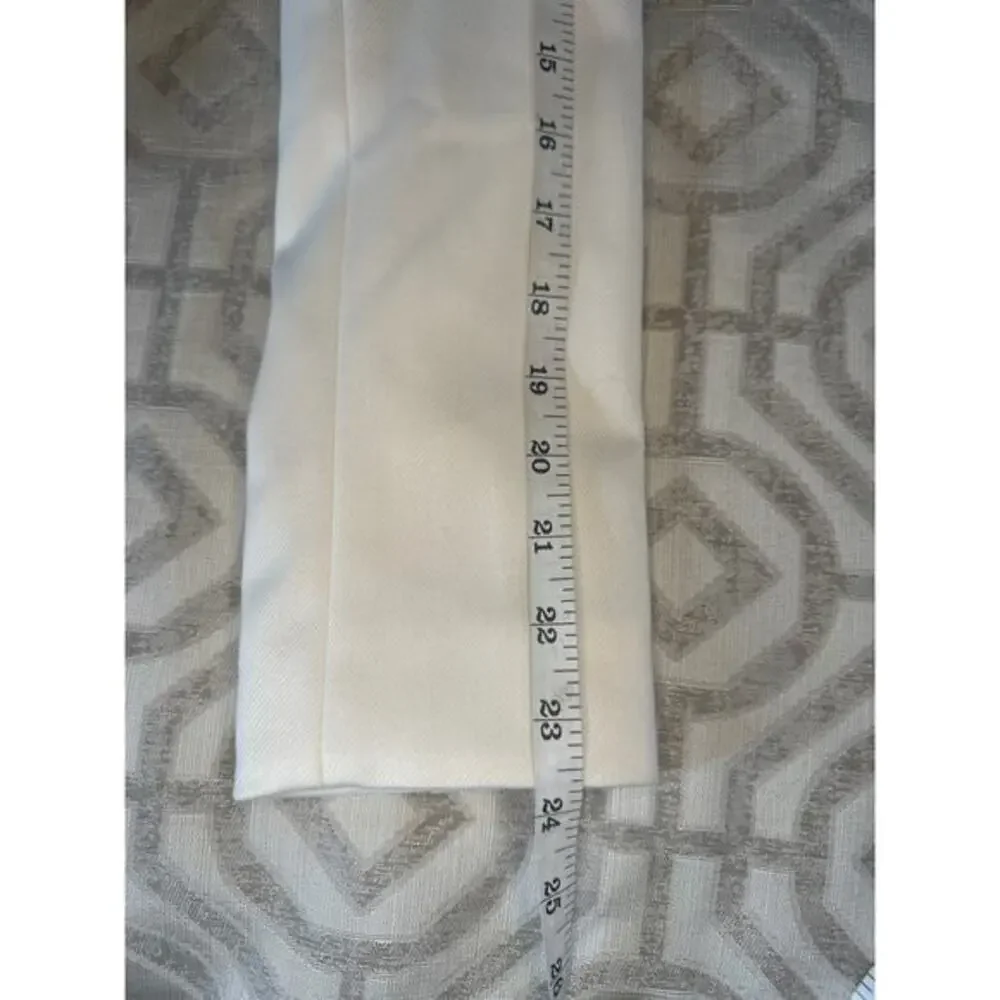 Reiss Cream White Double Breasted Cropped Blazer Peak Lapel NWT